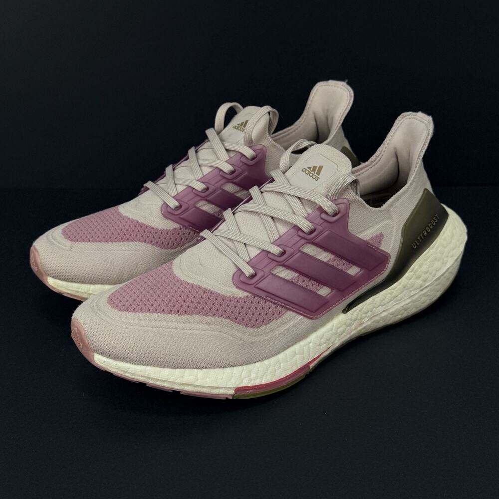 Adidas Ultraboost 21 Women’s 10 Ice Purple White Rose S23831 Running Shoes